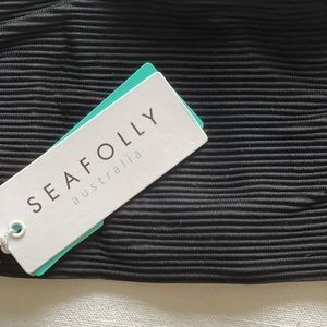 Seafolly black bikini top